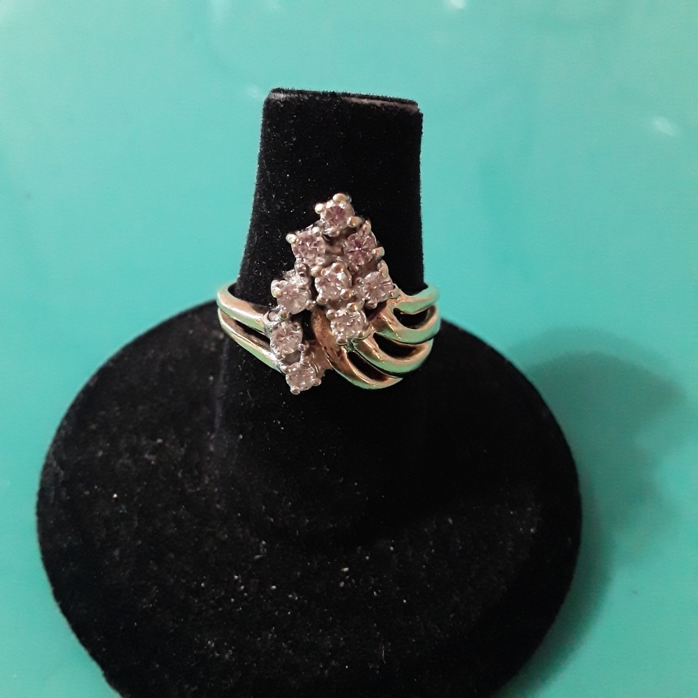 14k Yellow Gold  Diamond Ring - Picture 3 of 13